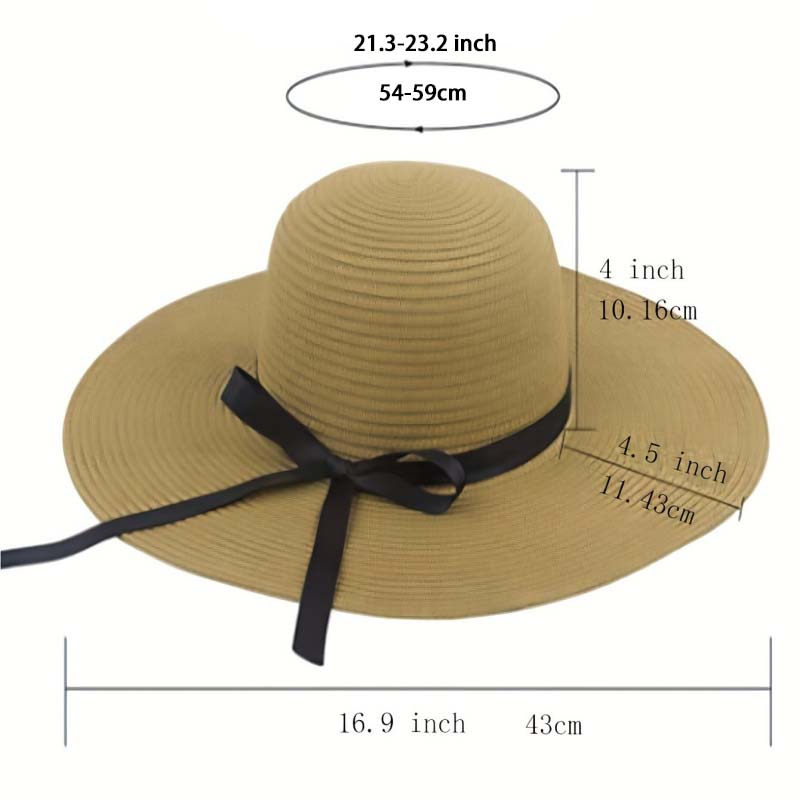 Panama Simple Summer Beach Hat - Bucket Hat Straw recension och pris