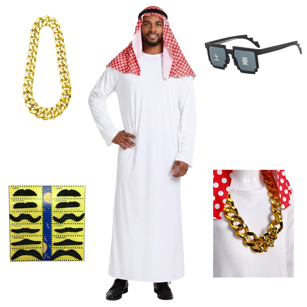 Men's Arab Cosplay Robe Golden - Sunglass Retainer Cord recension och pris