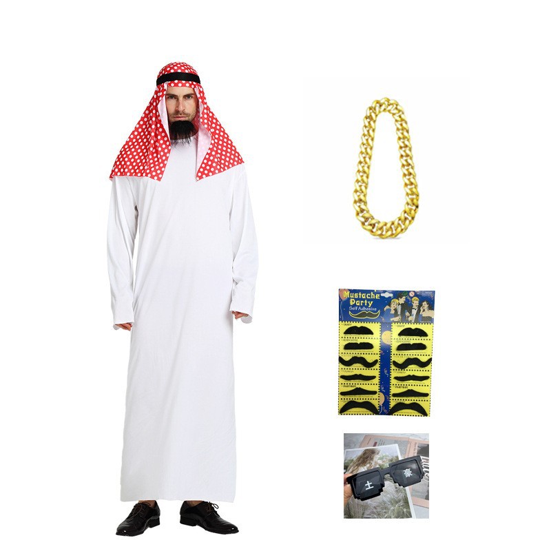 Men's Arab Cosplay Robe Golden - Sunglass Retainer Cord recension och pris